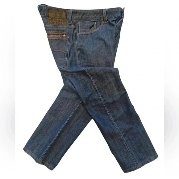 G-Star Men's Straight Jeans - Dark Blue - Picture 3 of 9